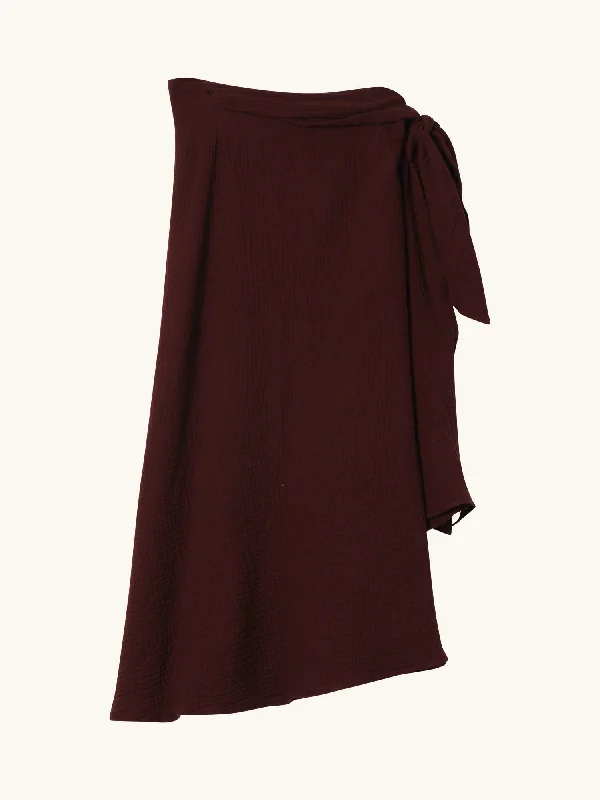 Gauze Gwendolyn Skirt in Wine