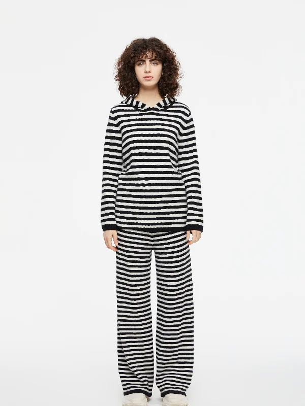 Zebra Cashmere Knit Pants