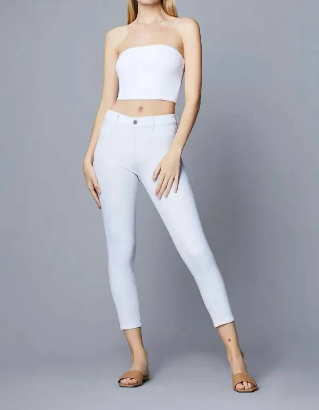 Farrow Skinny High Rise Jean In Milk