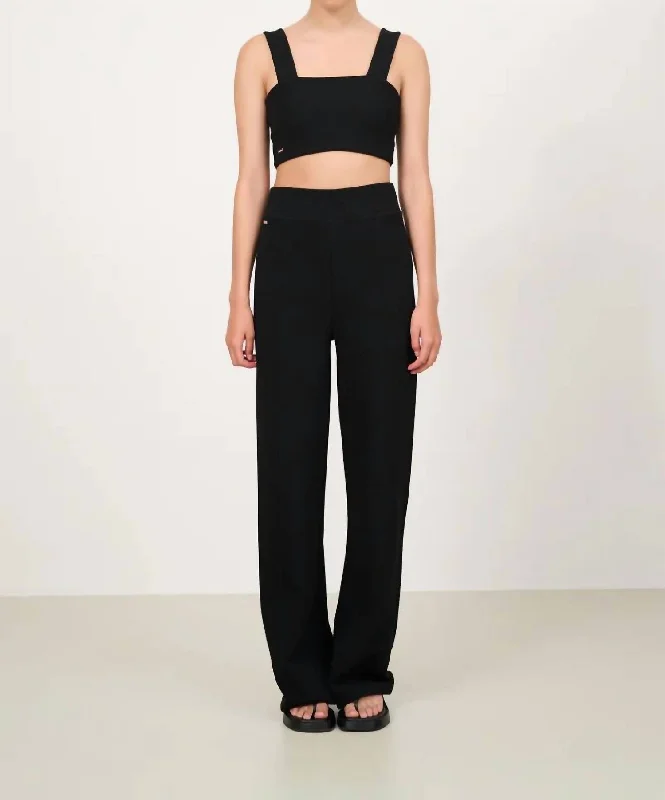 Moon Classic Flared Pants In Black