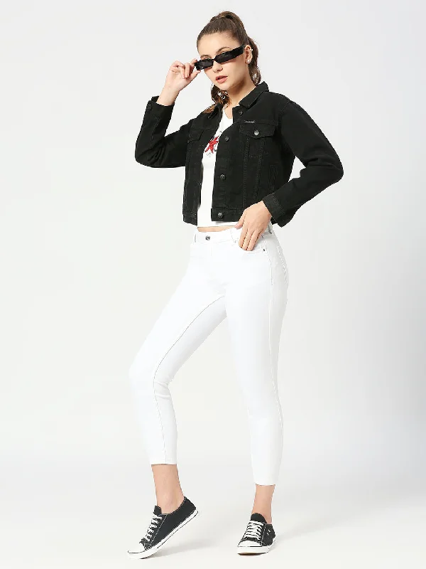 Women's White Paris Highwaist Skinny Jeans