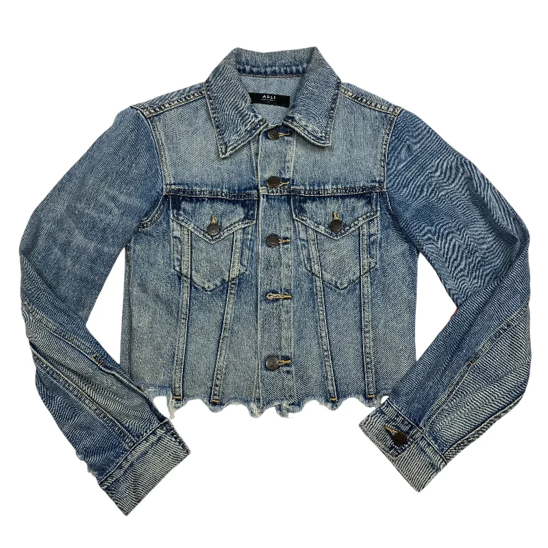 Jacket Denim By Able In Blue Denim, Size: Xs