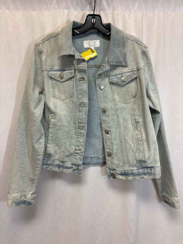 Jacket Denim By Time And Tru In Blue Denim, Size: L