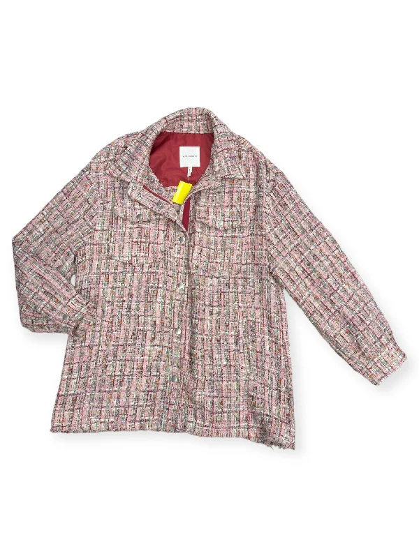 Jacket Designer By Avec Les Filles In Pink, Size: L