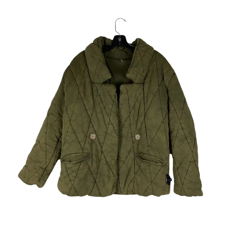 Jacket Puffer & Quilted By Free People In Green, Size: S