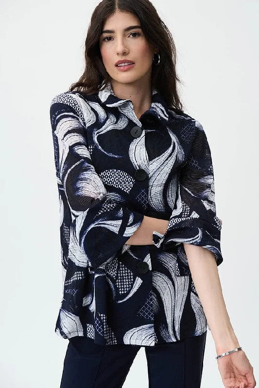 Joseph Ribkoff Swirl Print Jacket - 231244