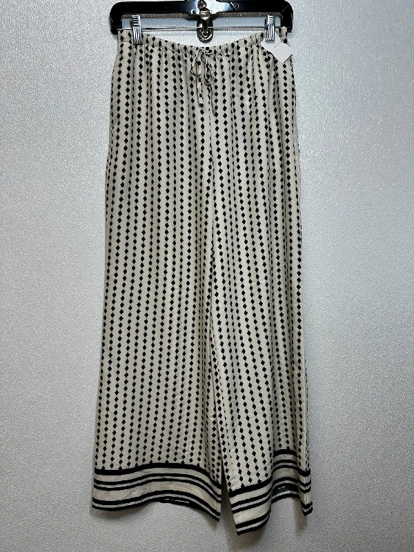 Pants Linen By Express In White Black, Size: Xs