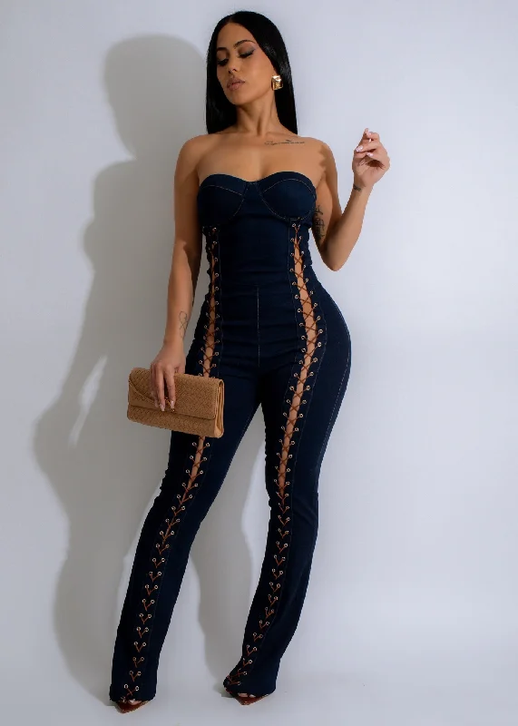 Corset Chronicles Jumpsuit Dark Denim