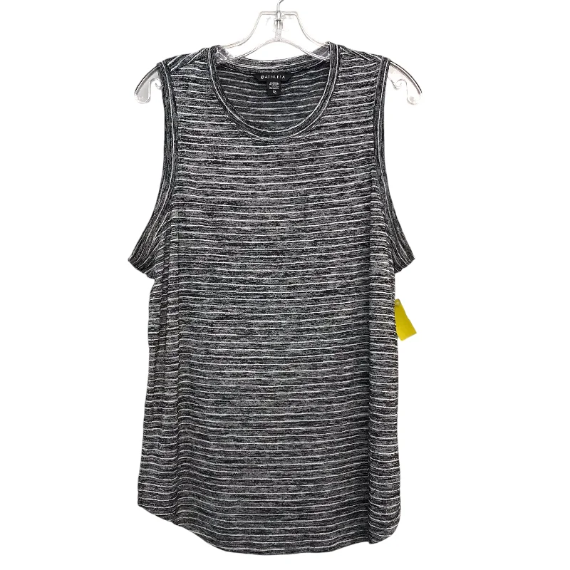 Top Sleeveless By Athleta In Black & White, Size:Xl