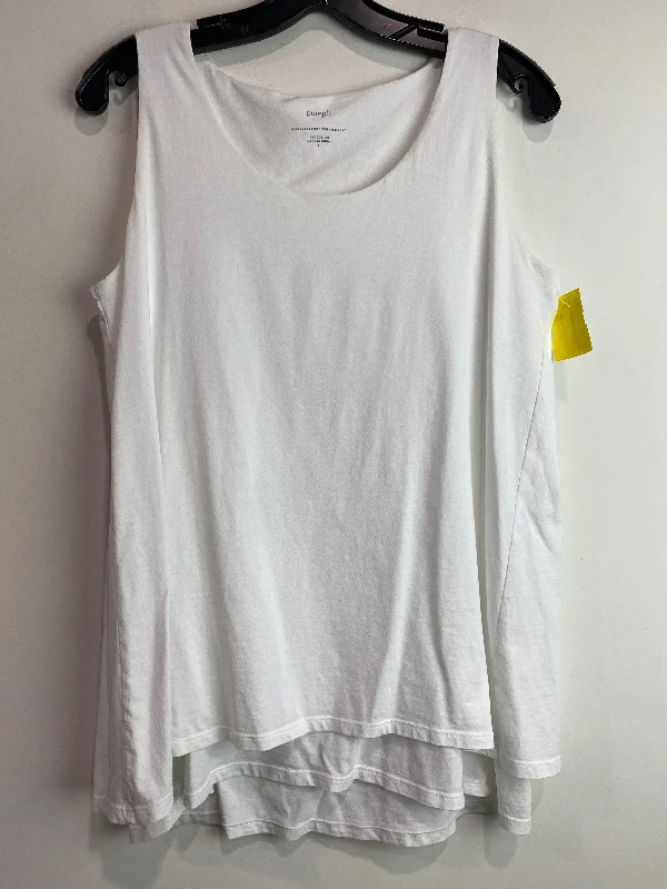 Top Sleeveless By J. Jill In White, Size: S