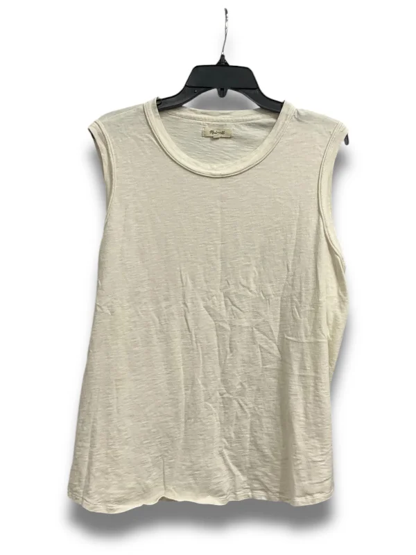 Top Sleeveless By Madewell In Cream, Size: 1x