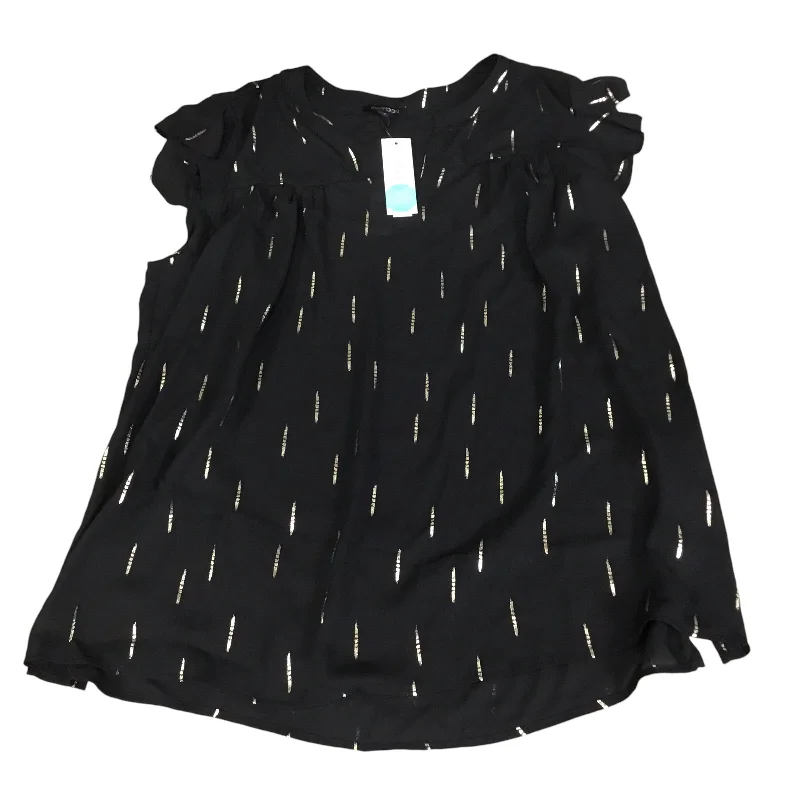 Top Sleeveless By Papermoon In Black, Size: 1x