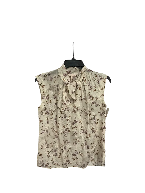 Top Sleeveless By Rebecca Taylor In Floral Print, Size: Xs