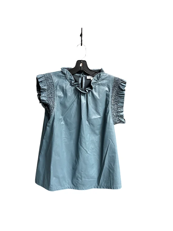 Top Sleeveless By Thml In Blue, Size: M