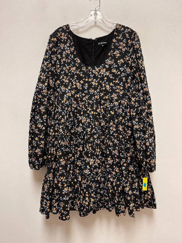 Dress Casual Short By En Saison In Floral Print, Size: Xl