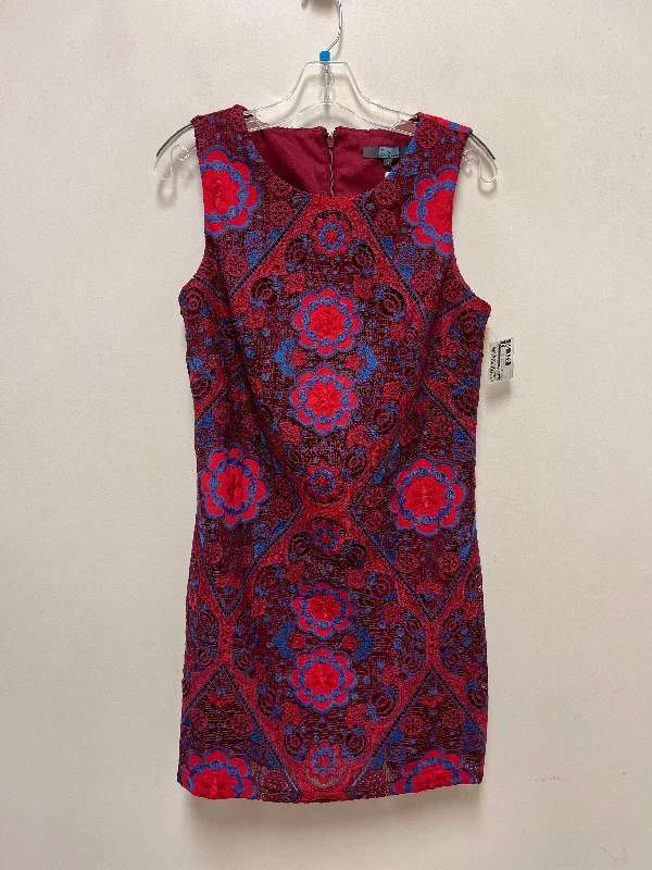 Dress Casual Short By Eva Franco In Blue & Red, Size: S