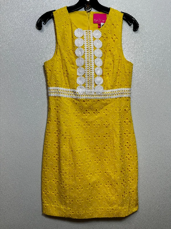 Dress Casual Short By Lilly Pulitzer In Yellow, Size: 2