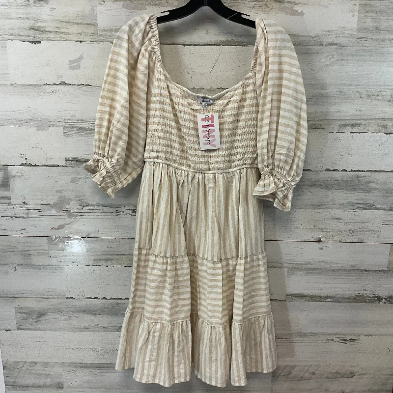 Dress Casual Short By White Birch In Tan, Size: Xl