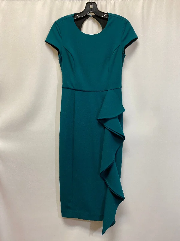 Green Dress Casual Midi Rachel Roy, Size Xs