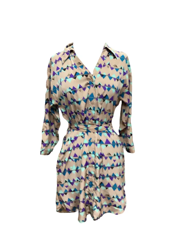 Multi-colored Dress Casual Midi Attention, Size S