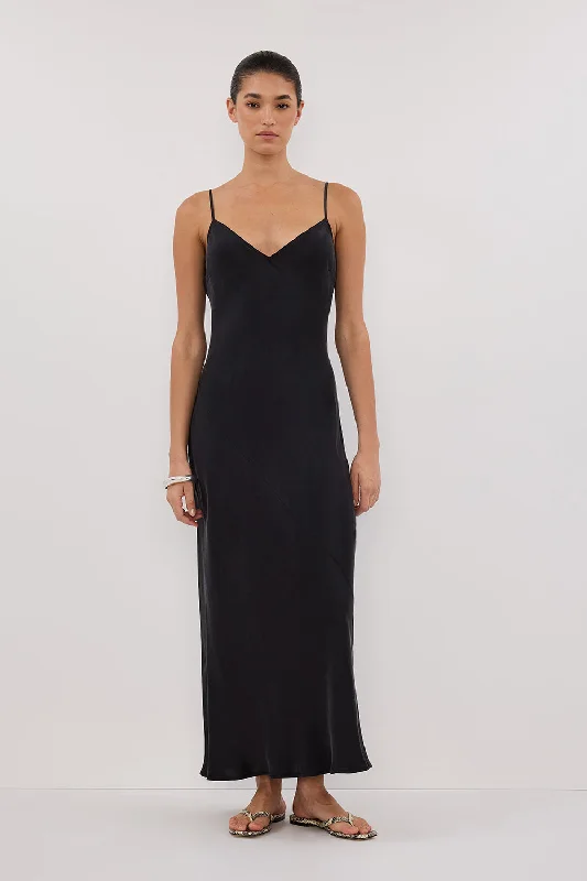 COLETTE BLACK SILK DRESS