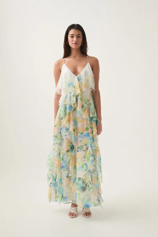 Dreamscape Frill Maxi Dress