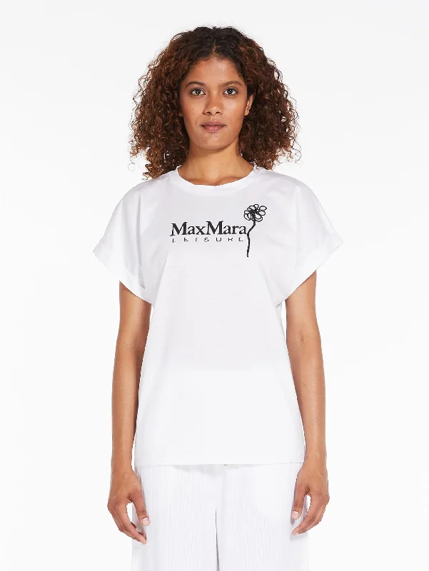 T-shirt con Macro Stampa Bianco