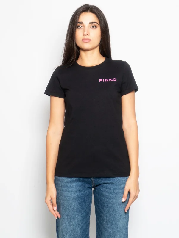 T-shirt con Stampa Pinko Lady Nera