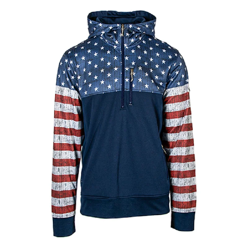 Half Zip Performance Hoodie | American Flag PreOrder